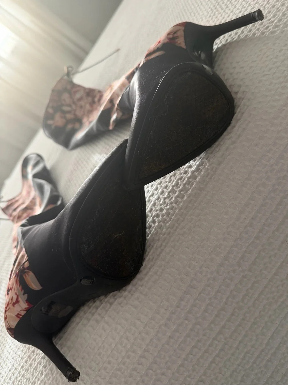 Jessica Simpson Black Over-the-Knee Floral Lace Stiletto Boots